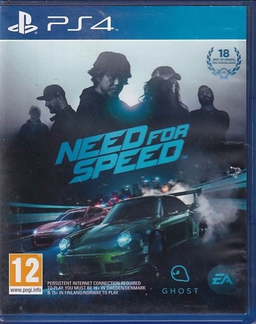 Need for speed - PS4 (A Grade) (Genbrug)